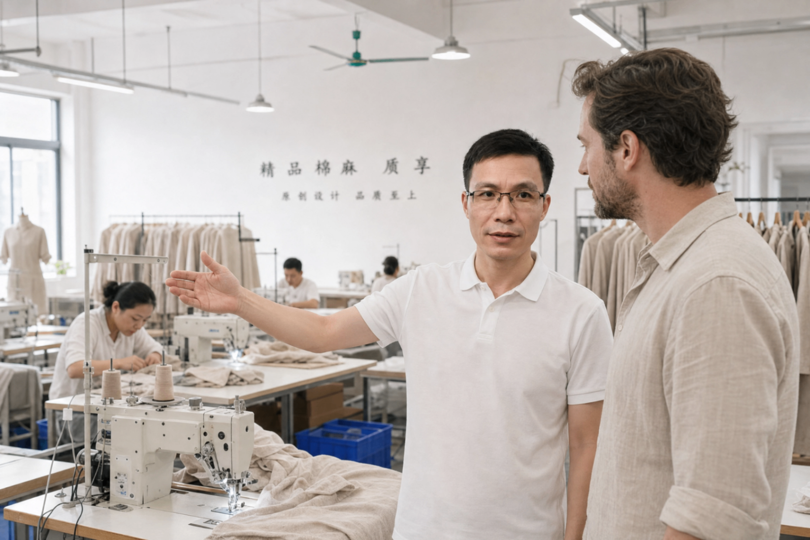 Client visit and in-factory consultation
